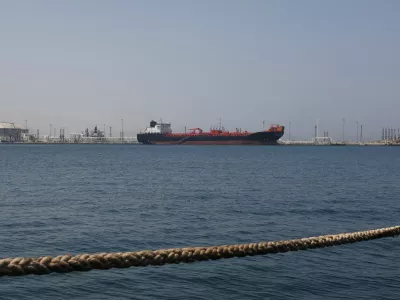FILE PHOTO: Oil/Chemical Tanker "Bald Man" at the Port of Fujairah, as the U.S.-Israel conflict with Iran limits marine traffic in the Strait of Hormuz, in Fujairah, United Arab Emirates, May 6, 2026. REUTERS/Amr Alfiky/File Photo