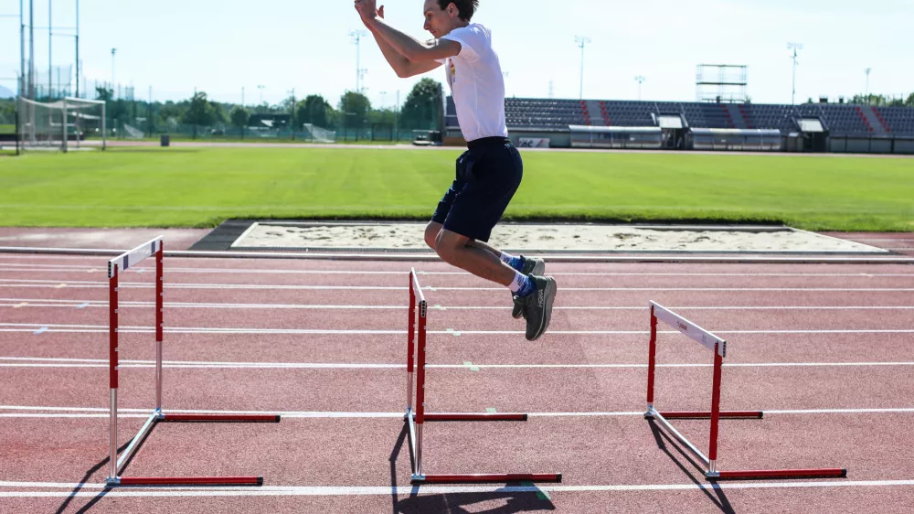 - Domen Prevc,- 18.05.2026. Odprti trening mo&scaron;ke reprezentance v smučarskih skokih na stadionu v Kranju. Smučarski skoki.//FOTO: Bojan Velikonja