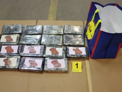 NPU, kokain, 60 kilogramov, Celje. Foto: Policija