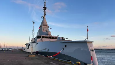 FILE PHOTO: French FDI frigate Amiral Ronarc'h docked in Gothenburg, Sweden, February 2, 2026. Picture taken with a mobile phone. REUTERS/Johan Ahlander/File Photo