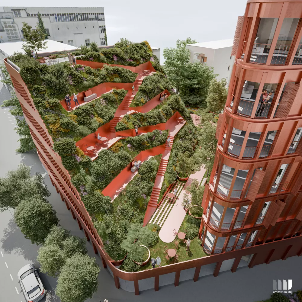 Stolpnica v &Scaron;i&scaron;ki C - Tower, arhitekturnega biroja Arhitektura MJ