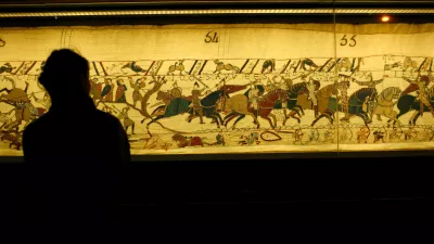 CFDETC Bayeux Tapestry known in France as La Tapisserie de la Reine Mathilde (Tapestry of Queen Mathilda), Bayeux, Normandy, France