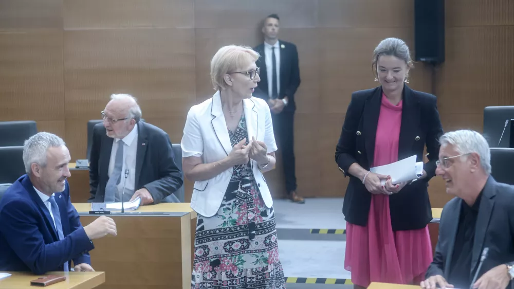 Vida Čadonič &Scaron;pelič med pogovorom s Tanjo Fajon lani v parlamentu. / Foto: Jaka Gasar/dokumentacija / Foto: Jaka Gasar/dokumentacija