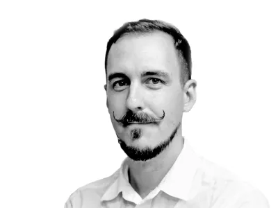 - 08.08.2019 - Aljaž Potocnik - novinar Dnevnik//FOTO: Luka Cjuha.------crno bela, za komentarjev tekoce in permanent !!!