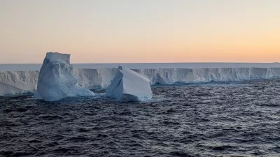 The world's largest iceberg, A23a, in the Scotia Sea between Antarctica and South Georgia