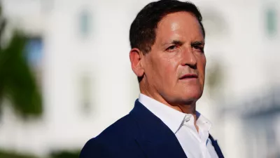 Mark Cuban of Cost Plus Drugs talks with reporters after an event with President Donald Trump on prescription drug prices at the White House Monday, May 18, 2026, in Washington. (AP Photo/Julia Demaree Nikhinson)