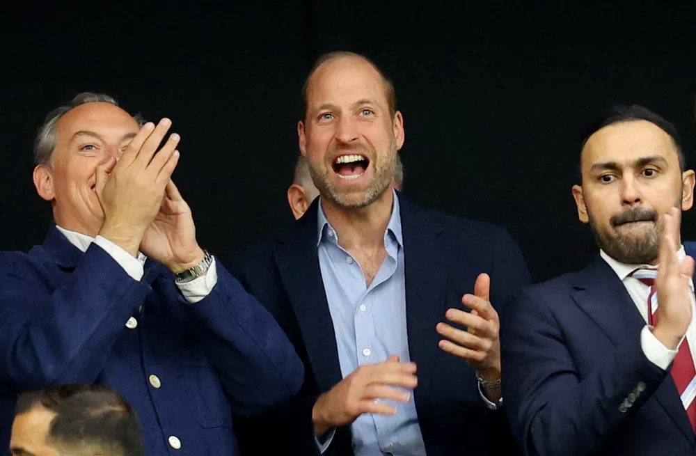 Soccer Football - UEFA Europa League - Final - SC Freiburg v Aston Villa - Besiktas Park, Istanbul, Turkey - May 20, 2026 Britain's Prince William reacts in the stands before the match REUTERS/Kemal Aslan   TPX IMAGES OF THE DAY