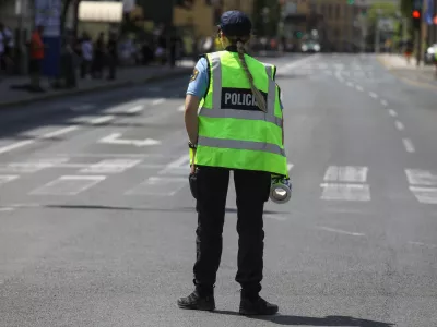 05.06.2025 - Simbolična fotografija Policija - prometna nesreča - policijski trakFoto: Luka Cjuha