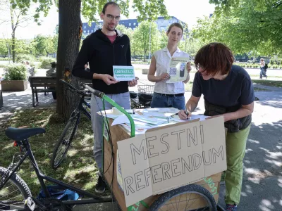 - 24.04.2026 - mestni referendum za parkiri&scaron;ča//FOTO: Jaka Gasar