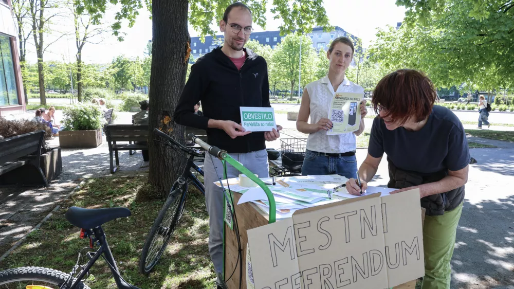 - 24.04.2026 - mestni referendum za parkiri&scaron;ča//FOTO: Jaka Gasar