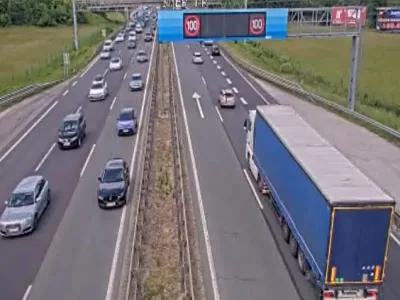 Prizor z ljubljanske obvoznice. Vir: Dars