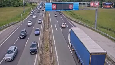Prizor z ljubljanske obvoznice. Vir: Dars