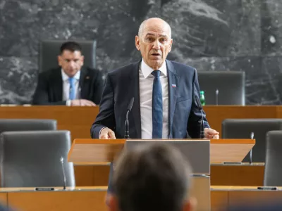 Janez Jan&scaron;a22.5.2026 - državni zbor - izredna seja DZ, na kateri bodo obravnavali predlog za izvolitev prvaka SDS Janeza Jan&scaron;e za predsednika vlade;Foto: Luka Cjuha