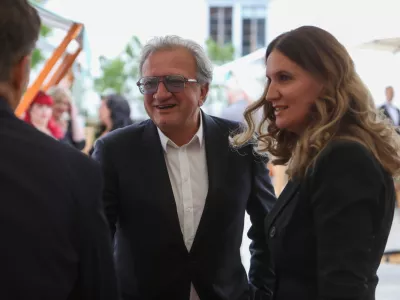 - Marko Bitenc, dr. medicine in lastnik klinike,- 08.05.2026. - Slavnostna seja Mestnega sveta Mestne občine Ljubljana ob Dnevu zmage nad fa&scaron;izmom na kateri so razglasili častna me&scaron;čana in ostale nagrajence MOL in je župan Zoran Janković napovedal vnovično kandidaturo za župana po 20. letih.//FOTO: Bojan Velikonja