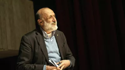 Carlo Petrini, founder of the Italian 'Slow Food' movement that promotes quality food, genuine ingredients and local produce, attends an event in this undated handout picture. SLOW FOOD/Handout via REUTERS THIS IMAGE HAS BEEN SUPPLIED BY A THIRD PARTY. NO ARCHIVES, NO RESALES. MANDATORY CREDIT.