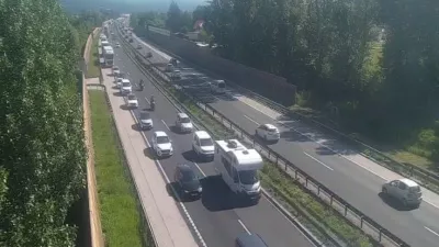 Stanje pri Logatcu ob 9.45 danes.