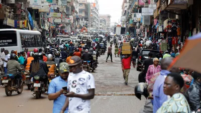 Motorcycle taxis carry passengers following a resurgence of Ebola involving the Bundibugyo strain, a rare variant of the virus with no approved vaccine currently available, along Ben Kiwanuka street in Kampala, Uganda May 21, 2026. REUTERS/Abubaker Lubowa