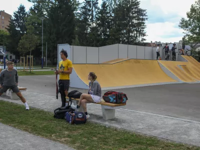 18.5.2026 - &scaron;portni park Savsko naselje - otvoritev - igri&scaron;čeFoto: Luka Cjuha