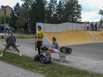18.5.2026 - &scaron;portni park Savsko naselje - otvoritev - igri&scaron;čeFoto: Luka Cjuha