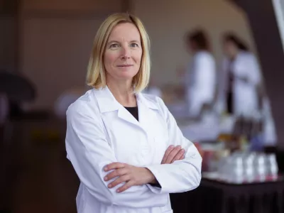 dr. Mojca Koro&scaron;ec, raziskovalka na oddelku za živilstvo Biotehni&scaron;ke fakultete Univerze v Ljubljani. Foto: osebni arhiv Mojce Koro&scaron;ec&ensp;x