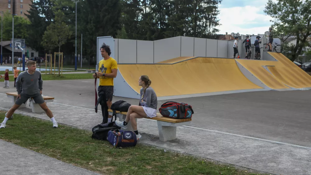 18.5.2026 - &scaron;portni park Savsko naselje - otvoritev - igri&scaron;čeFoto: Luka Cjuha