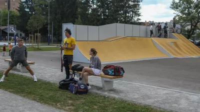 18.5.2026 - &scaron;portni park Savsko naselje - otvoritev - igri&scaron;čeFoto: Luka Cjuha
