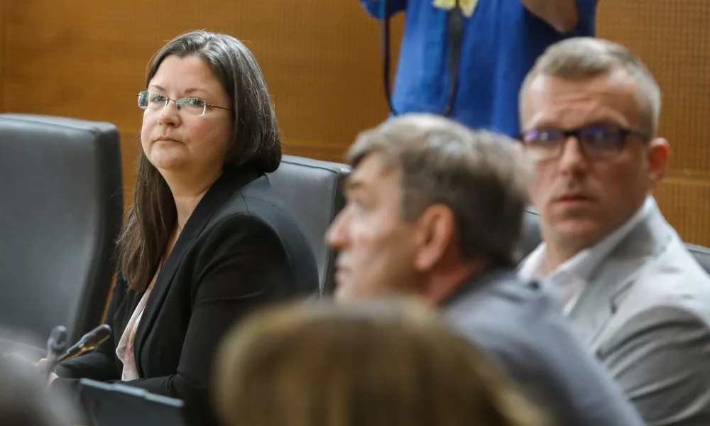 Katja Kokot resnica22.5.2026 - državni zbor - izredna seja DZ, na kateri bodo obravnavali predlog za izvolitev prvaka SDS Janeza Jan&scaron;e za predsednika vlade;Foto: Luka Cjuha