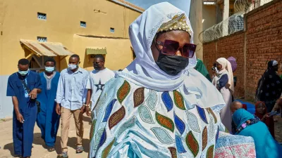 Muslim faithful leave after attending prayers marking the Muslim holiday of Eid al-Adha, as authorities intensify efforts to contain a new Ebola outbreak caused by the Bundibugyo virus strain, at the Central Mosque in Bunia town, Ituri province, Democratic Republic of Congo, May 27, 2026. REUTERS/Gradel Muyisa Mumbere