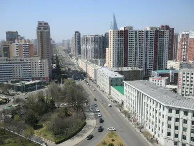 9143266 12.04.2026 A general view shows the city of Pyongyang, North Korea.,Image: 1090548856, License: Rights-managed, Restrictions: Editors' note: THIS IMAGE IS PROVIDED BY RUSSIAN STATE-OWNED AGENCY SPUTNIK., Model Release: no 