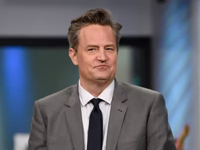 FILE - Actor Matthew Perry participates in the BUILD Speaker Series to discuss the mini-series "The Kennedys After Camelot" in New York, March 30, 2017. (Photo by Evan Agostini/Invision/AP, File)