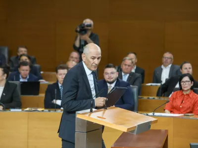 Janez Jan&scaron;a22.5.2026 - državni zbor - izredna seja DZ, na kateri bodo obravnavali predlog za izvolitev prvaka SDS Janeza Jan&scaron;e za predsednika vlade;Foto: Luka Cjuha