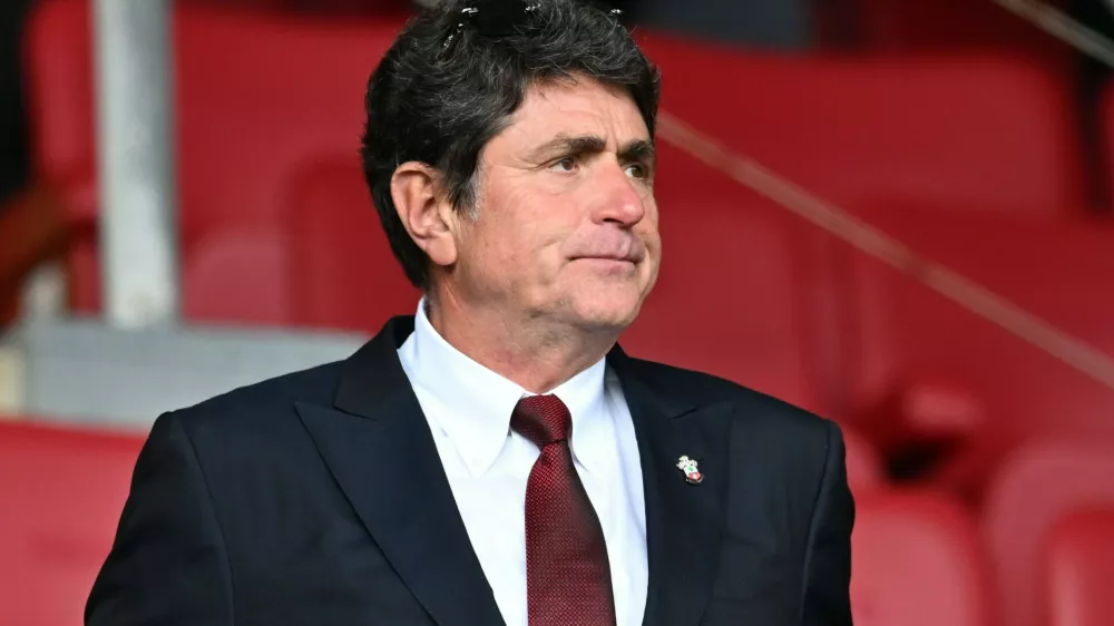 Southampton v Stoke City EFL Sky Bet Championship 27/04/2024. Southampton FC owner Dragan Solak during the EFL Sky Bet Championship match between Southampton and Stoke City at the St Mary s Stadium, Southampton, England on 27 April 2024. Southampton St Mary s Stadium Hampshire England Editorial use only DataCo restrictions apply See www.football-dataco.com, Copyright: xGrahamxHuntx PSI-19546-0078,Image: 868450741, License: Rights-managed, Restrictions:, Model Release: no 