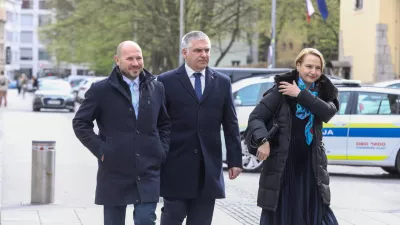 Jernej Vrtovec, Marko Lotrič, Tina Bregantkoalicija NSi, SLS in Fokus Marka Lotriča Jerneja Vrtovca30.3.2026 - Predsednica republike Nataša Pirc Musar bo v uradu predsednice (Erjavčeva 17) na neformalne pogovore sprejela predsednico in predsednike strankFoto: Luka Cjuha