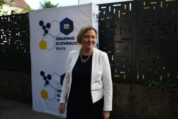 - 11.05.2025. Referendum 2025, Ignacija Fridl Jarc, SDS, izjava. Foto: Bojan Velikonja i