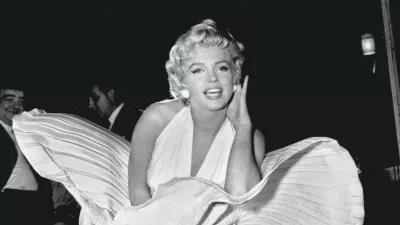 Designer William Travilla created The Seven Year Itch's white dress and he dreamed up the pink and gold gowns from Gentlemen Prefer Blondes &ndash; all famous Monroe getups. Although the designer never paid much heed to his creation (once dismissing it as "that silly little dress") it has paid off, and was sold at a 2011 auction for .6m. The auction resulted from Debbie Reynolds' need to sell off assets to avoid bankruptcy. Those assets included her collection of Old Hollywood memorabilia (that she hoped to eventually house in a museum of her own), among which was Monroe's dress &ndash; which Reynolds said she only paid 0 for in 1971 - Anne T Donahue,Image: 580025776, License: Royalty-free, Restrictions:, Model Release: no