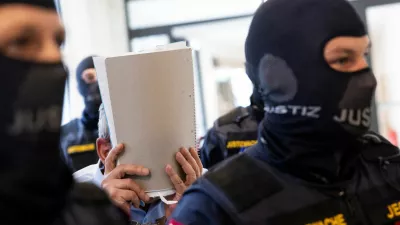 A former Syrian intelligence service officer goes on trial in Austria charged with offences including torture and sexual assault over the abuse of opponents of then-leader Bashar al-Assad in Raqqa between 2011 and 2013 in Vienna, Austria, June 1, 2026. REUTERS/Lisa Leutner