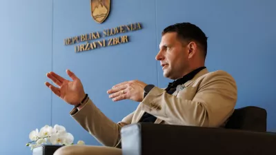 Ljubljana, DZ.Pogovor s predsednikom DZ Zoranom Stevanovicem.