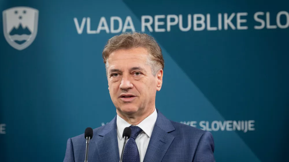 Ljubljana.Izjava za medije po zadnji seji vlade Roberta Goloba.