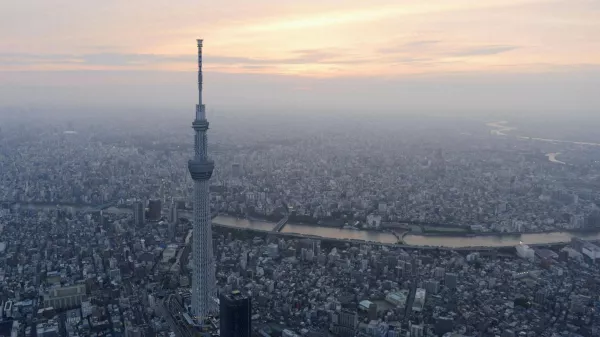A view of Tokyo Skytree, the world's tallest broadcasting tower at 634 metres (2080 feet), in Tokyo in this photo taken by Kyodo on May 21, 2012. The tower opened to the public on Tuesday, with hundreds of people entering the tower and its large shopping mall. Picture taken May 21, 2012. Mandatory Credit REUTERS/Kyodo (JAPAN - Tags: BUSINESS CONSTRUCTION SOCIETY MEDIA) FOR EDITORIAL USE ONLY. NOT FOR SALE FOR MARKETING OR ADVERTISING CAMPAIGNS. THIS IMAGE HAS BEEN SUPPLIED BY A THIRD PARTY. IT IS DISTRIBUTED, EXACTLY AS RECEIVED BY REUTERS, AS A SERVICE TO CLIENTS. MANDATORY CREDIT. JAPAN OUT. NO COMMERCIAL OR EDITORIAL SALES IN JAPAN. YES