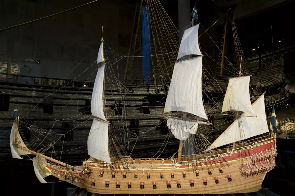 Model ladje Vasa, potopljene na &Scaron;vedskem v 17. stoletju / Foto: Karolina Kristensson, Vasa Museum/smmtf