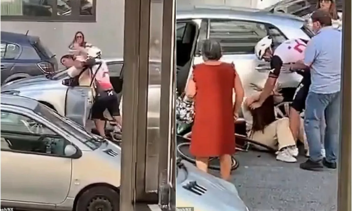 V bolnišnici je pristala ženska, ki jo je na ulici napadel kolesar. Povsem besen in brez nadzora jo je pretepel, ker naj bi blokirala cesto in s tem njegovo pot.