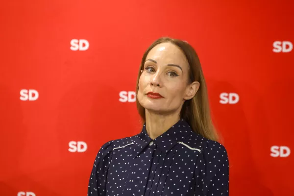 Meira Hot,06.01.2026 - Predsednik SD Matjaž Han izjava za medije o aktualnih dogajanjih. Prestop poslanca Levice v SDFoto: Luka Cjuha