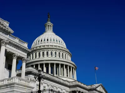 FILE PHOTO: A view of the dome of the U.S. Capitol building, during a vote in the U.S. House of Representatives on a stopgap spending bill to avert a partial government shutdown that would otherwise begin October 1, on Capitol Hill in Washington, D.C. U.S., September 19, 2025. REUTERS/Kent Nishimura/File Photo