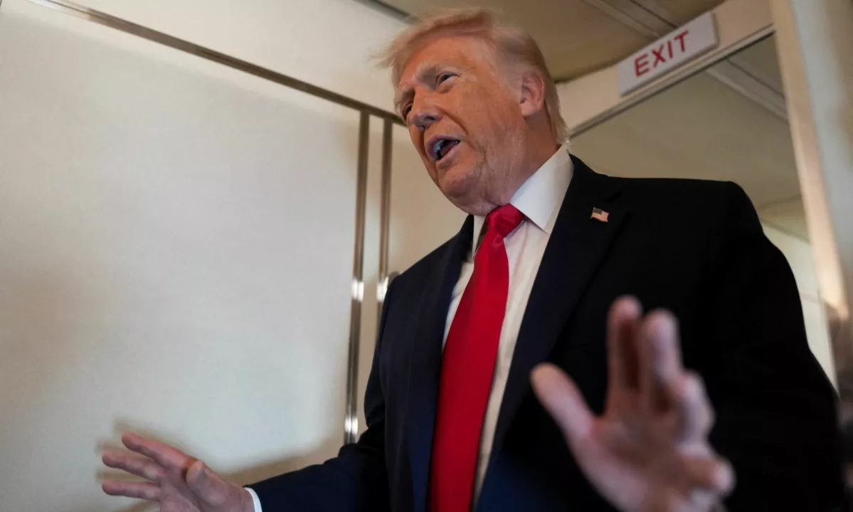 Intervju, posnet med Trumpovim obiskom zvezne države Wiscons