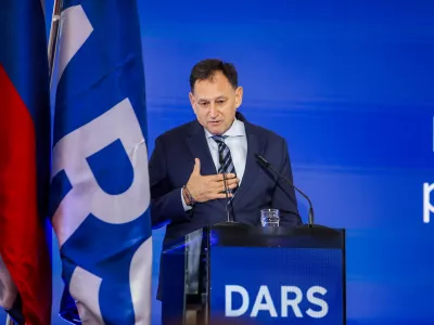 - Andrej Ribič, predsednike uprave DARS,- 18.03.2026. - Slovesnost ob odprtju druge cevi predora Karavanke.//FOTO: Bojan Velikonja