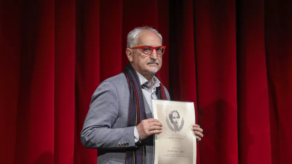 prejemnik nagrade ZDUS &raquo;Marija Vera&laquo; za življenjsko delo igralec Vladimir Jurc - 27.03.2019 - 49. Teden slovenske drame - podelitev priznanj Združenja dramskih umetnikov Slovenije (ZDUS) in prva tekmovalna predstava drame Ivana Cankarja Ob zori, režiserja Žige Divjaka //FOTO: Jaka Gasar