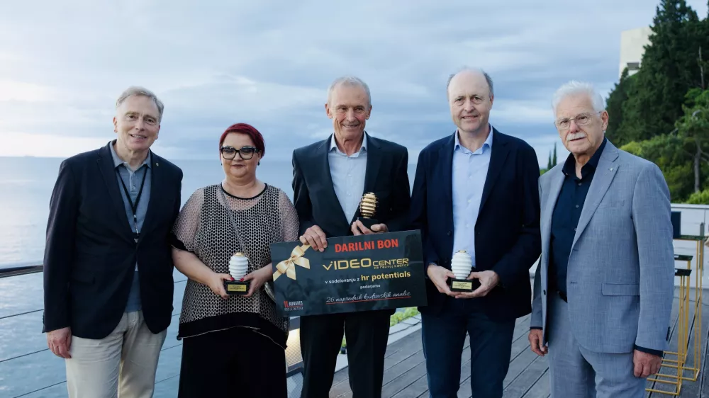 Portoroz.Slavnostni vecer 11. Kongresa podjetnistva na katerem so razglasili prejemnika priznanja Slovenski podjetnik leta 2026 Janeza Novaka (RLS Merilna tehnika).Foto: Kongres podjetnistva