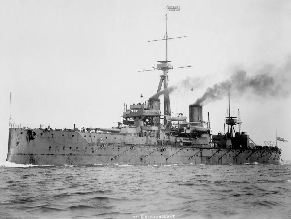 HMS Dreadnought (British Battleship), 1906 / Foto: Wikipedia