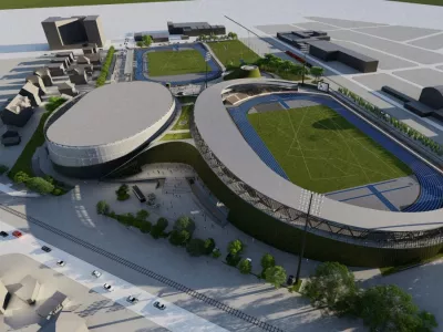 Atletski center Ljubljana - prenova stadiona ŽAK - atletski stadion v &Scaron;i&scaron;ki