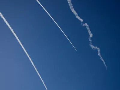 Israel's Iron Dome anti-missile system operates for interceptions over the Israel-Lebanon border, as seen from northern Israel, June 10, 2026. REUTERS/Ammar Awad